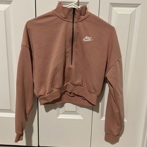 Nike Crop Half Zip Pull Over